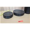 Image 8 : Black Plates w/ Tall Black Metal Canister