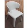 Image 1 : Cassina Off-White Leather-Wrapped Hola Chair