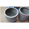 Image 2 : Qty 3 Plastic Planters 20.5" Dia, 24.5"H