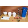 Image 1 : Stone Tray, Kitchen Canisters, Waste Bin w/ Slide-Out Organizer, etc