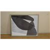 Image 2 : Framed Black & White Abstract Image on Foam Core 26" x 32"