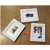 Image 1 : Qty 3 Black & White Framed Photographs 10"L x 8"W