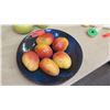 Image 2 : Faux Mangoes in Glass Bowl w/ Bulb Vase
