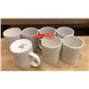 Image 1 : Qty 7 White Pfaltzgraff Laurel Coffee Cups