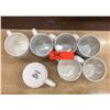 Image 2 : Qty 7 White Pfaltzgraff Laurel Coffee Cups
