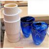 Image 1 : Qty 2 Blue Costa Boda Vases & Architectual Ceramic Vase
