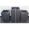 Image 1 : Qty 3 Planters - 2 @ 26" tall, 1 @ 34"
