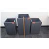 Image 2 : Qty 3 Planters - 2 @ 26" tall, 1 @ 34"
