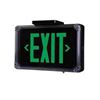 Image 1 : Qty 4 Dual-Lite Aluminum Single-Face Exit Sign, Model SEWLSGBE