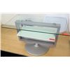 Image 1 : Glass & Metal Stand w/ Undershelf (39" x 22" glass top), 24"H