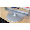Image 8 : Glass & Metal Stand w/ Undershelf (39" x 22" glass top), 24"H