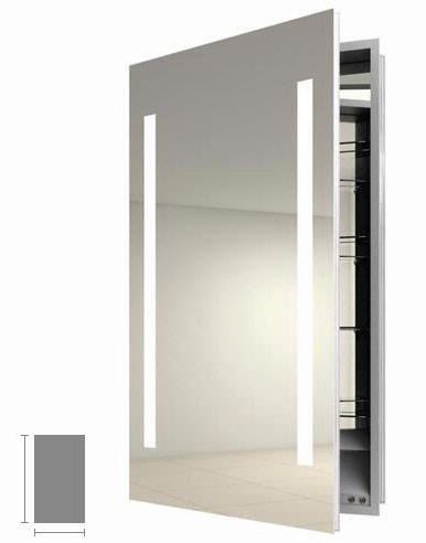 Duramirror Electric Lighted Mirrored Bathroom Medicine Cabinet 25