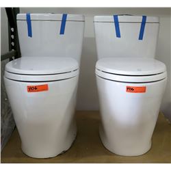 Qty 2 One-Piece Freestanding Toilets