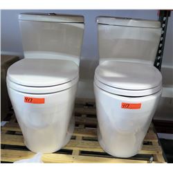 Qty 2 One-Piece Free Standing Toilets