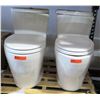 Image 1 : Qty 2 One-Piece Free Standing Toilets