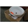 Image 2 : Round White Sink Basin 15" Dia.
