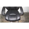 Image 2 : Executive Black Wheeled Rolling Office Chair w/ Armrests