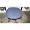Image 2 : Executive Blue Upholstered Wheeled Rolling Office Chair w/ Armrests