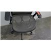 Image 2 : Executive Black Mesh Wheeled Rolling Office Chair w/ Armrests