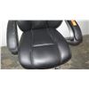 Image 2 : Executive Black Wheeled Rolling Office Chair w/ Armrests