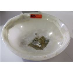 Round Stone Marble-Like Sink Basin