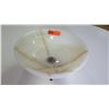 Image 2 : Round Stone Marble-Like Sink Basin