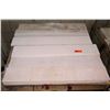 Image 1 : Qty 16 White Stone Tile Strips 7" x 39" & Single-Piece Backer Board? 18" x 72"
