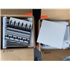 Image 1 : 16 Printed 12x12 Black & White Ceramic Tiles & 8 White Ceramic Tiles
