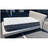 Image 2 : Bed Frame w/ Upholstered Headboard (5'), Platform 48" x 78", Includes Mattress