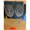 Image 1 : Qty 2 Waterford Crystal 'Lismore Essence' Stemmed Wineglasses