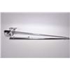 Image 1 : Elizabethan Officer's Dress Sword w/ chrome scabbard, sharkskin wrapped hilt, hand guard engraved wi