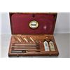 Image 2 : Lot of Two Items : RIG ( Sportsman's Products ) Fancy Walnut Cased Gun Cleaning Kit, few marks and c