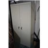 Image 1 : Large Cream Colored Locking Ammo Cabinet w/ key