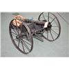 Image 1 : Hand Made Cannon Approx. 57 " Total Length w/ 26" bbl , Fires Golf Balls , wheels approx. 26" Diamet