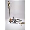 Image 1 : Lot of Four Items : Two Reproduction Swords with Skull Decoration [ one has damage ] - Two Reproduct