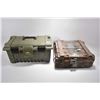 Image 1 : Lot of Two Items : Wooden Military " Grenade Crate" with orig lock & key - Green Plano Plastic Shoot