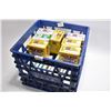 Image 1 : Blue Plastic Crate : Approx. Seventeen Boxes ( 25 rnds per ) Various .12 Ga 2 3/4" & 3" Shot Shells