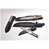 Image 1 : Bag Lot : Four Knives w/ sheaths Includ : Browning Mod 614 - Buck 2008 Design - Canada Ammo. Com - S