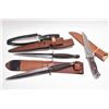 Image 1 : Bag Lot : Four Knives Includ : Buck 2008 Design - Camillus USA Fairbairne Style Dagger - Samuel & Wr