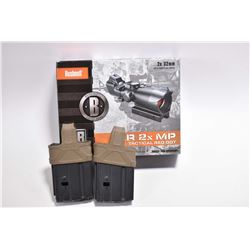 Bag Lot : Bushnell AR 2X MP Tactical Red Dot Sight w/ orig box Retail $ 215.00 - Plus Two XCR 7.62 x