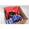 Image 1 : Box Lot : 6-boxes 20/per 8 x 56 RS Mannlicher ammo, 4-boxes 10/per 8mm in clips,plastic container wi