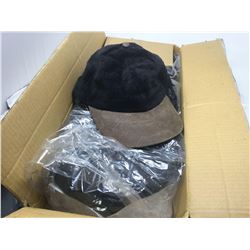 Lot of Black and Brown Hats