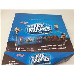 Lot of Kellogg's Rice Krispies Squares Double Chocolatey Chunk Bars