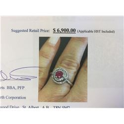 Natural Ruby (1.06ct) Ring - Suggested Retail Price $6,900.00