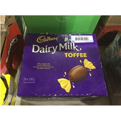 Dairy Milk Toffee Milk Chocolate Bars (24 x 100g)