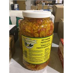 Hot Banana Pepper Rings 4L