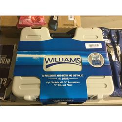 Williams 58 Piece Deluxe Metric and SAE Tool Set 3/8" Drive