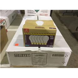 Globe Incandescent 100W Bulbs 6-Pack (8ct)
