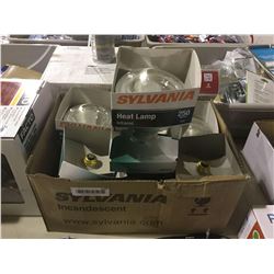 Case of Sylvania 250W Infrared Heat Lamps (6ct)