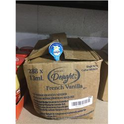 Case of Delight French Vanilla Creamer Singles (288 x 13mL)
